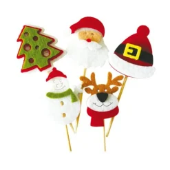 Décors de Noël en feutrine thème 1 (x50)-Cerf Dellier