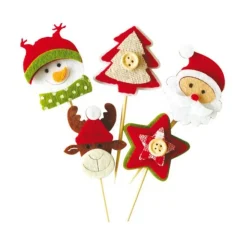 Décors de Noël en feutrine thème 2 (X50)-Cerf Dellier Outlet
