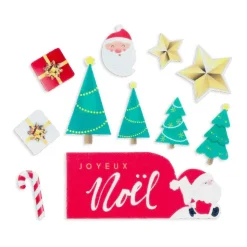 Décors en azyme assortis thème Hotte du Père Noël-Cerf Dellier Online
