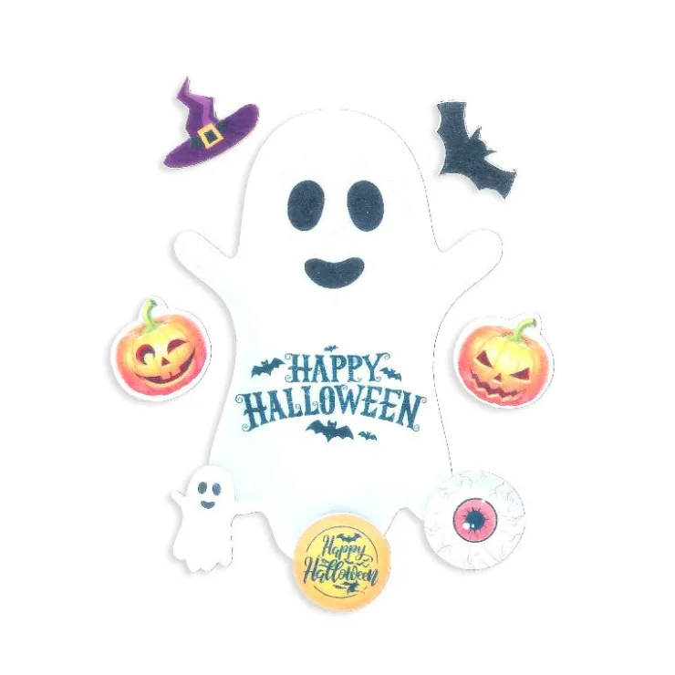 Décors en azyme assortis thème fantôme d'Halloween - DDM 10/24-Cerf Dellier Outlet