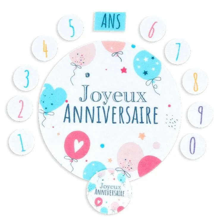 Décors en azyme assortis thème anniversaire n°2-Cerf Dellier Clearance