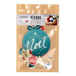 Décors en azyme assortis thème Boule de Noël-Cerf Dellier Outlet