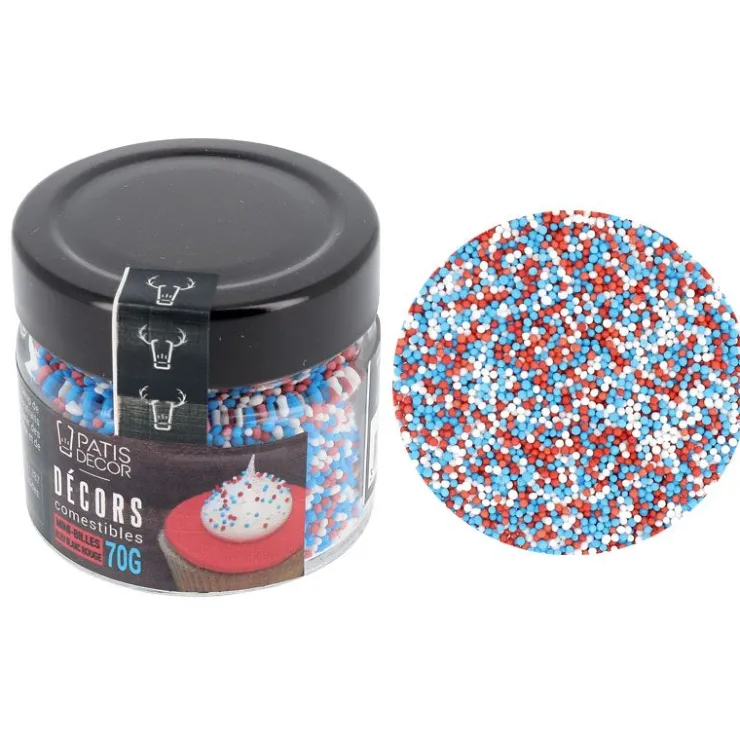 Décors mini billes bleu blanc rouge-Cerf Dellier Sale
