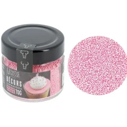 Décors mini billes roses comestibles-Cerf Dellier Sale