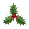 Décors Noël houx (x144)-Cerf Dellier New