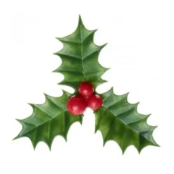 Décors Noël houx (x144)-Cerf Dellier New