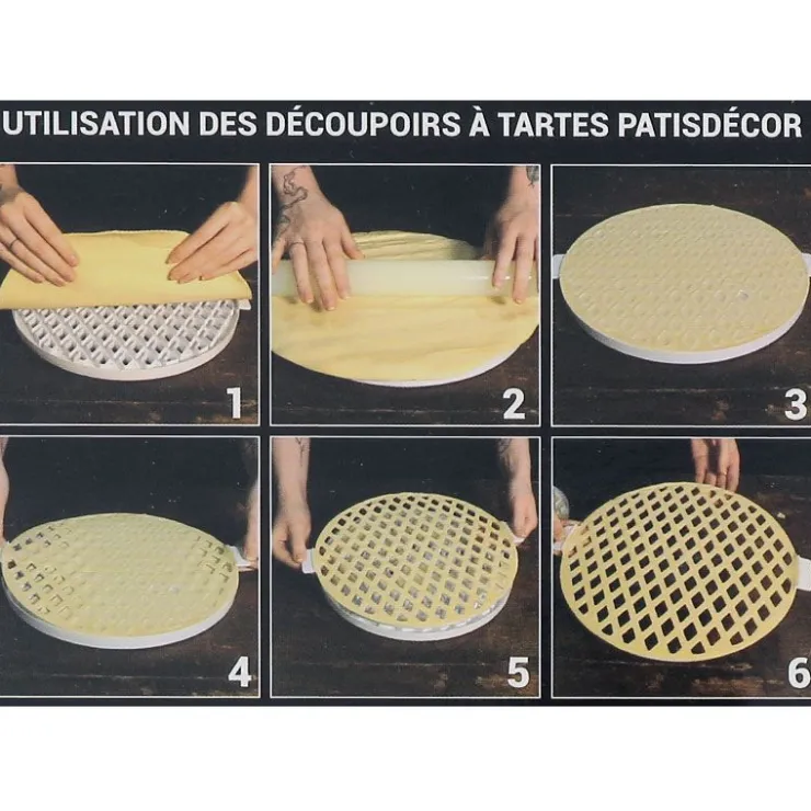 Découpoir à tarte losanges 30 cm-Cerf Dellier Online