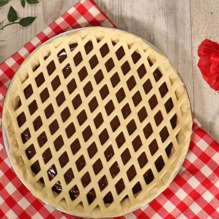 Découpoir à tarte losanges 30 cm-Cerf Dellier Online