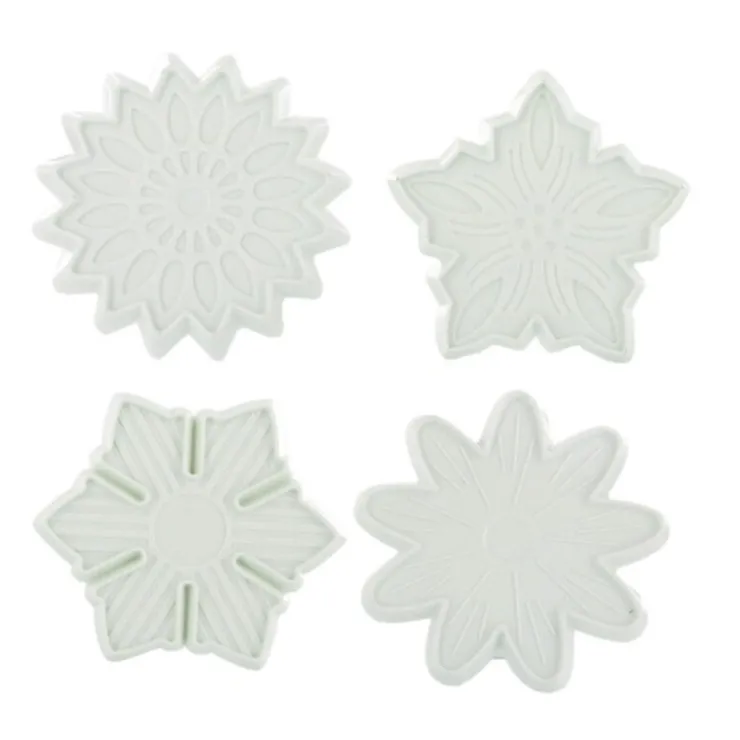 Découpoirs fleurs assorties Patisdécor (x 4)-Cerf Dellier Hot