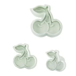 Découpoirs éjecteurs cerises Patisdecor (x 3)-Cerf Dellier Hot