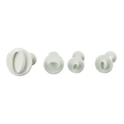 Découpoirs éjecteurs mini-ovales Patisdecor (x 4)-Cerf Dellier Outlet