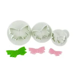 Découpoirs éjecteurs Papillons assortis Patisdécor (x 3)-Cerf Dellier Sale