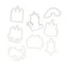Découpoirs licorne assortis (x 8)-Cerf Dellier New