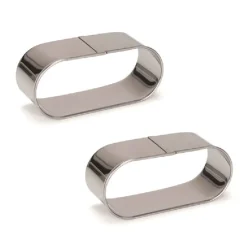 Découpoirs pain d'épices inox 10,5 cm (x2)-Cerf Dellier Clearance