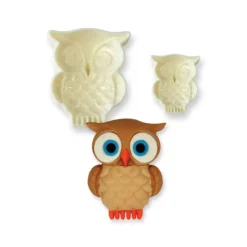 Découpoirs relief chouettes (x2)-Cerf Dellier Outlet