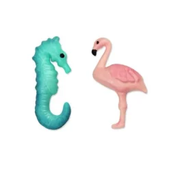 Découpoirs relief Flamant Rose et Hippocampe (x2)-Cerf Dellier Clearance