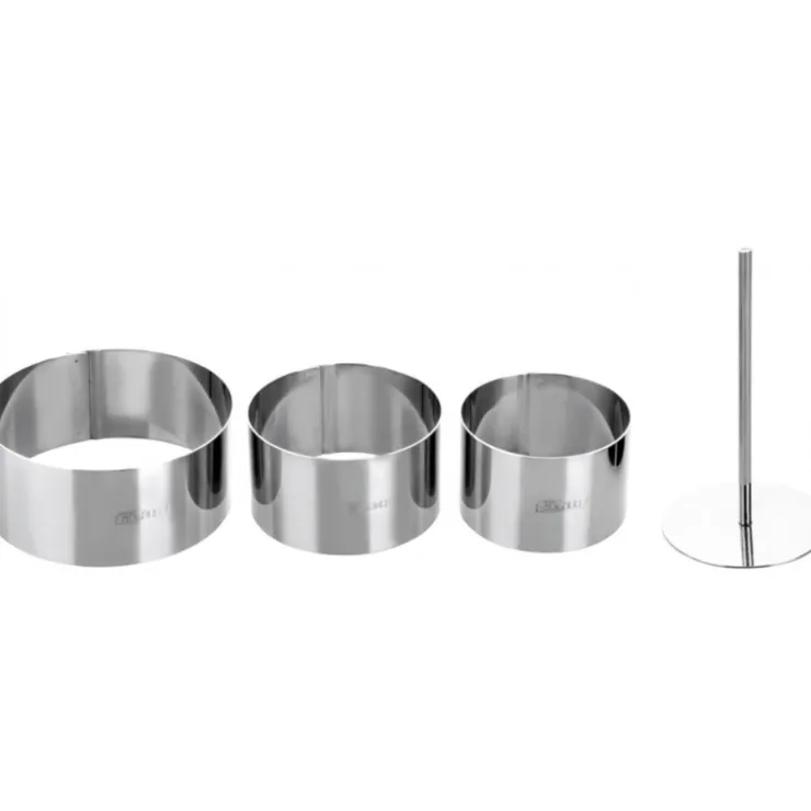 Découpoirs ronds assortis (x 3) + poussoir-Cerf Dellier Online