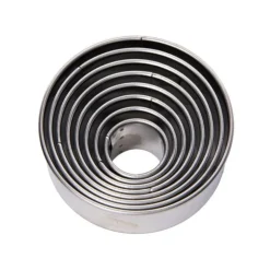 Découpoirs ronds unis inox (x 8)-Cerf Dellier Online