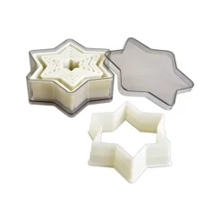 Découpoirs étoiles lisses plastique assortis (x 7)-Cerf Dellier New