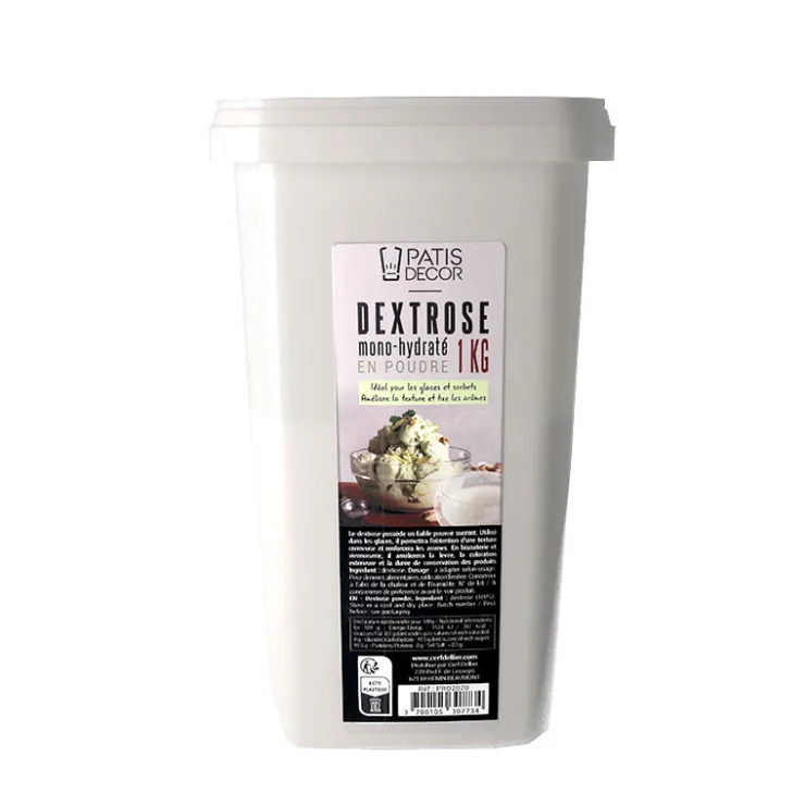 Dextrose mono-hydraté en poudre1 kg-Cerf Dellier Best