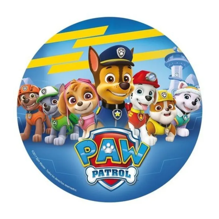 Disque azyme Pat' Patrouille bleu 20 cm-Cerf Dellier Best