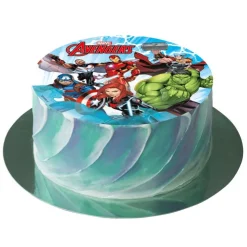 Disque gâteau en azyme Avengers 15,5 cm - DDM 05/24-Cerf Dellier