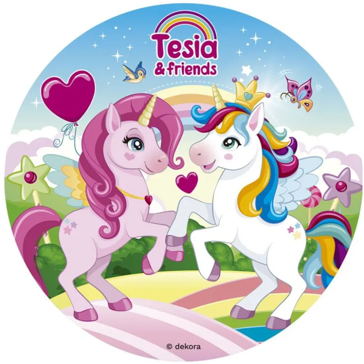 Disque gâteau en azyme Tesia & Friends 15,5 cm-Cerf Dellier