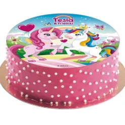 Disque gâteau en azyme Tesia & Friends 15,5 cm-Cerf Dellier