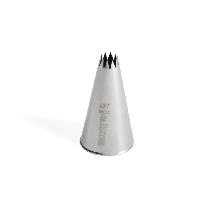 Douille cannelée petits fours inox Ø 7 mm 10 dents-Cerf Dellier Clearance