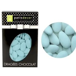 Dragées chocolat bleu ciel Patisdécor 500 g-Cerf Dellier Discount