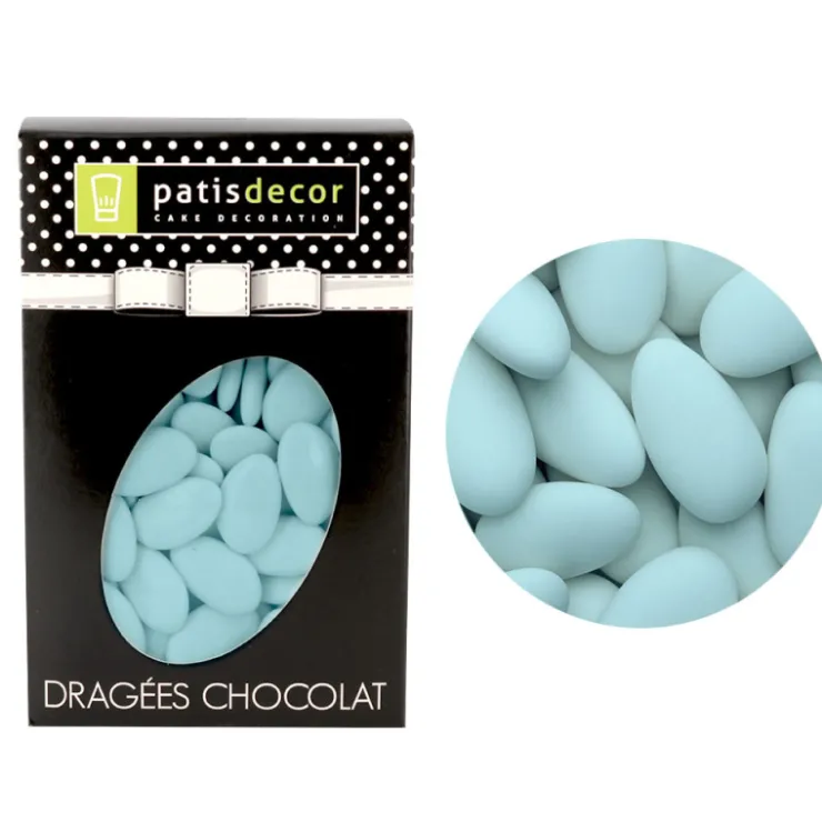 Dragées chocolat bleu ciel Patisdécor 500 g-Cerf Dellier Discount