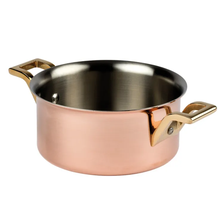 Elégance cuivre-inox mini-marmite 12 cm-Cerf Dellier Best