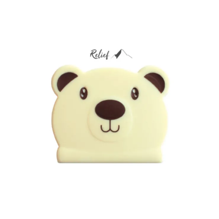 Embouts de bûches en chocolat blanc Tête d'ours (x54)-Cerf Dellier Outlet