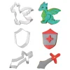 Emporte-pièce Chevaliers assortis (x3)-Cerf Dellier Best