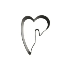Emporte-pièce cœur penché à accrocher 7 cm-Cerf Dellier New