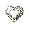 Emporte-pièce cœurs cannelés (x 4)-Cerf Dellier Discount