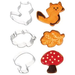 Emporte-pièce Forêt assortis (x3)-Cerf Dellier