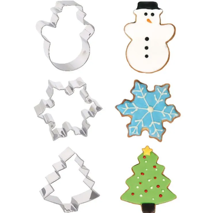 Emporte-pièce Noël assortis (x3)-Cerf Dellier Online