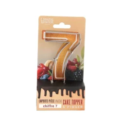Emporte-pièces cake topper "7"-Cerf Dellier Hot