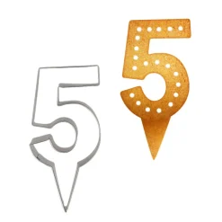 Emporte-pièces cake topper "5"-Cerf Dellier Best