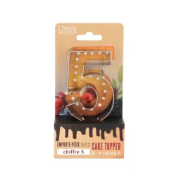 Emporte-pièces cake topper "5"-Cerf Dellier Best