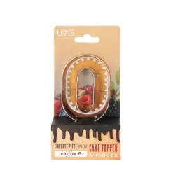 Emporte-pièces cake topper "0"-Cerf Dellier Clearance