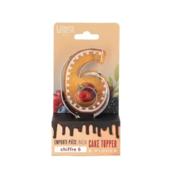 Emporte-pièces cake topper "6"-Cerf Dellier Clearance