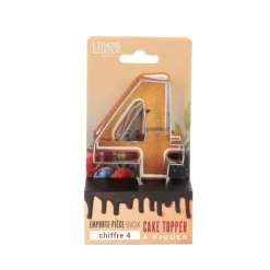 Emporte-pièces cake topper "4"-Cerf Dellier Hot