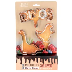 Emporte-pièces cake toppers thème dinosaures (lot de 3)-Cerf Dellier Best