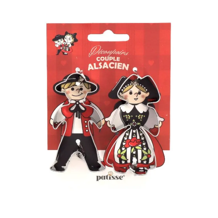 Emporte-pièces Couple alsacien inox assortis (x2)-Cerf Dellier Best