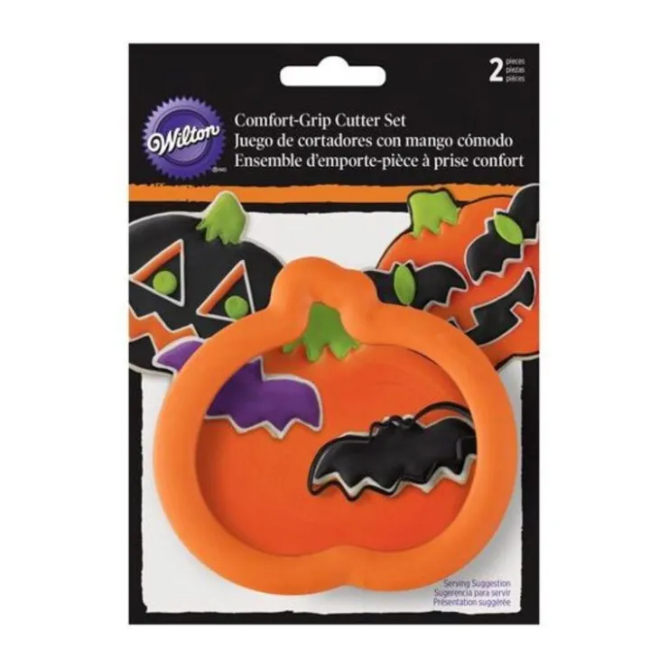 Emporte-pièces Halloween assortis citrouille Comfort Grip Wilton (x 2)-Cerf Dellier Best