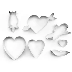 Emporte-pièces Saint Valentin assortis (x 7)-Cerf Dellier Best
