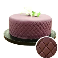 Empreinte effet matelassé fleurs rondes-Cerf Dellier Discount