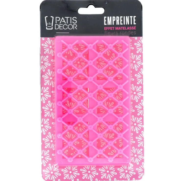Empreinte effet matelassé fleurs rondes-Cerf Dellier Discount